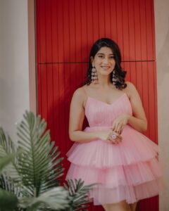 Deeksha Joshi Instagram - Channeling my inner Barbie! 🌸
#gretagerwig FTW ✨💫

Styled by @styleitwithniki 
Outfit @maroonbytaruna 
Accessories @mymeerastore 
MuH @trainedmuajayati_lpc 
📷 @chiragpanchal__
