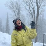 Deeksha Joshi Instagram - My first snowfall ♥️🥹❄️