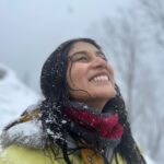 Deeksha Joshi Instagram - My first snowfall ♥️🥹❄️