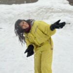 Deeksha Joshi Instagram - My first snowfall ♥️🥹❄️
