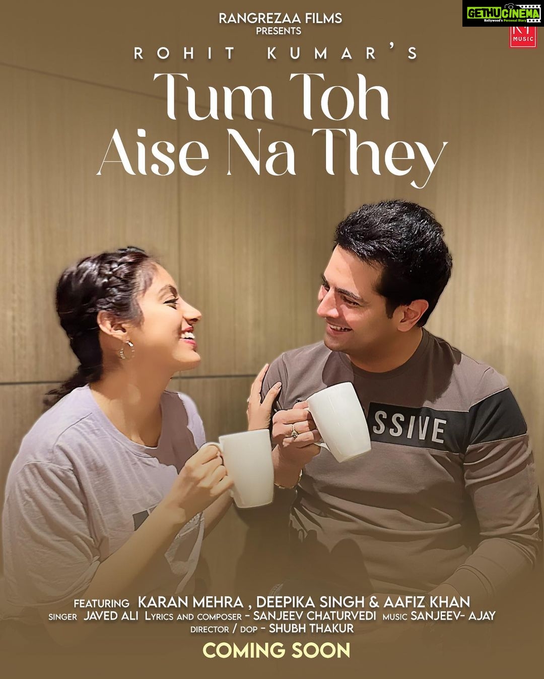 Deepika Singh Instagram - We are all set to conquer your hearts, are you ready? #tumtohaisenathey coming soon on @filmsrangrezaa_ YouTube channel ! More updates revealing soon ! Stay tuned ! . . @filmsrangrezaa_ @rohitkumarofficials @realkaranmehra @javedali4u @sanjeevchaturvediofficial @iaafizkhan @shubhthakurofficial @mayur_shah1801 @ingroovesindia . . . #tumtohaisenathey #comingsoon #lovesaga #soulmates #newsong #ontheway #rangrezaafilms