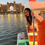 Deepika Singh Instagram - Enjoyed Beautiful Sunset view on Atlantis Palm, The pointe from electric boat ride 🛶 . . #electricboat #theatlantis #dubai #deepikasingh