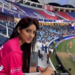 Deepika Singh Instagram - Stadium vibes hit different!!! #whataday 💖 . My promo code : DEEPIKASINGH100 Link: https://sportsbuzz11.onelink.me/l3cH/fce5181b . @sportsbuzz.11 & @tgbtroop . #buzzmakers #sportsbuzz11 #deepikasingh #trending #reels #players #dubai