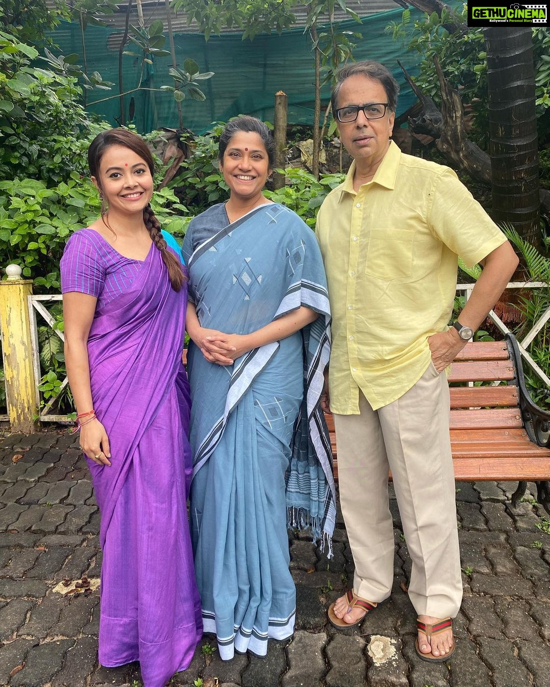 Devoleena Bhattacharjee Instagram - It was such an honour to work with you both @renukash710 mam & @ananthmahadevanofficial sir. Super thrilled for this one. ❤️ #firstsecondchance #shortfilm @iyer_lakshmi #devoleenabhattcharjee #vaidehi