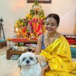 Devoleena Bhattacharjee Instagram – Bappa in Home. 🌼🙏🏻🌺 @angel_bhattacharjee. 
.
.
#bappa #2021