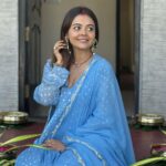 Devoleena Bhattacharjee Instagram - 💙🧿🥰 . . @everbloomindia @oakpinionpr #devoleena #gratitude #newlife Bangalore, India