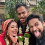 Devoleena Bhattacharjee Instagram - Congratulations @devoleena & Shahnawaz, stay crazy together. Devoleena you are a warrior with a golden heart & Shahnawaz being your guiding force. #happiness #crazytogether #happilymarried #devoleenawedding