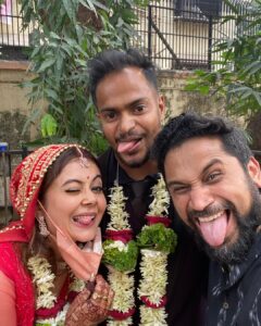 Devoleena Bhattacharjee Instagram - Congratulations @devoleena & Shahnawaz, stay crazy together. 

Devoleena you are a warrior with a golden heart & Shahnawaz being your guiding force. 

#happiness #crazytogether #happilymarried #devoleenawedding