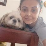 Devoleena Bhattacharjee Instagram - Yeh hota hai poker face. 🤪😃😅😂 @angel_bhattacharjee 🐶 #reelkarofeelkaro #devoleena #angelbhattacharjee #angelofmylife