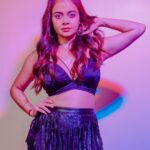 Devoleena Bhattacharjee Instagram - No Caption is the only caption. 🦄 . . . . . . . 💄 @talesofshadows Pictures edited by @akshayphotoartist Styled By : @ritzsony @styledose1 Top : @ritusareen.sweden Skirt : @a_trolley_ofclothes