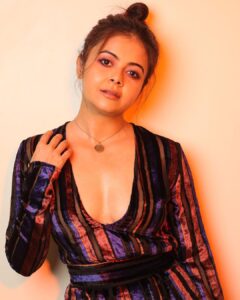 Devoleena Bhattacharjee Instagram - It may be stormy now but it never rains forever. . . . Styled by @anamikajain__ Outfit by @howwhenwearclothing Hair & Makeup by @talesofshadows Photography by @sahil.shivani_ . . #devoleena #magical #lovelife #staysafe
