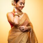 Devoleena Bhattacharjee Instagram - Be known for your kindness & grace. 🌻 . . . Saree from my personal wardrobe 🥰 Hair & Makeup by @talesofshadows Photography by @sahil.shivani_ . . . #devoleena #ethnic #loveyourself #graceful