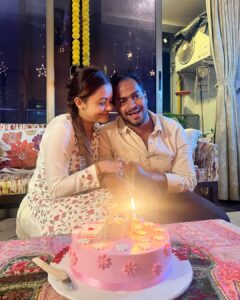Devoleena Bhattacharjee Instagram - Happy & Unbelievable 1 Month to Us. 🤣❤️🥰 And definitely the crazy one. Many more to this exciting journey ahead. 😘💃🥂 . . #devoleena #newlymarried #couplegoals #1month #gratitude Mumbai - मुंबई