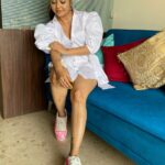 Devoleena Bhattacharjee Instagram - Blend of style and sexy ✨😚 Styled- @_kanupriya_garg Pretty Shoes by @yandgcreations