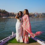 Devoleena Bhattacharjee Instagram - Our Memories with Varanasi ♥️ . #influencer #varanasi #travel #sisters #memories #varanasidiaries #uttarpradesh #style #devoleena #bhavinipurohit @uttarpradeshtourism