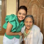 Devoleena Bhattacharjee Instagram – Aaita ❤️ #grandmom 90 & Countinggg 🥰🥰🥰😎😎😎