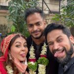 Devoleena Bhattacharjee Instagram - Congratulations @devoleena & Shahnawaz, stay crazy together. Devoleena you are a warrior with a golden heart & Shahnawaz being your guiding force. #happiness #crazytogether #happilymarried #devoleenawedding