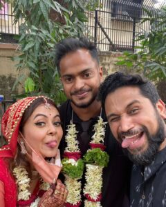 Devoleena Bhattacharjee Instagram - Congratulations @devoleena & Shahnawaz, stay crazy together. 

Devoleena you are a warrior with a golden heart & Shahnawaz being your guiding force. 

#happiness #crazytogether #happilymarried #devoleenawedding