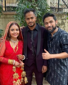 Devoleena Bhattacharjee Instagram - Congratulations @devoleena & Shahnawaz, stay crazy together. 

Devoleena you are a warrior with a golden heart & Shahnawaz being your guiding force. 

#happiness #crazytogether #happilymarried #devoleenawedding