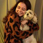 Devoleena Bhattacharjee Instagram - Winter Vibes 🤗🤗 @angel_bhattacharjee ❤️ . . . Makeup by @talesofshadows Hair by @blush_n_fringes Photography by @kalyaam_ #winter #petlove #christmasiscoming #magicalworld