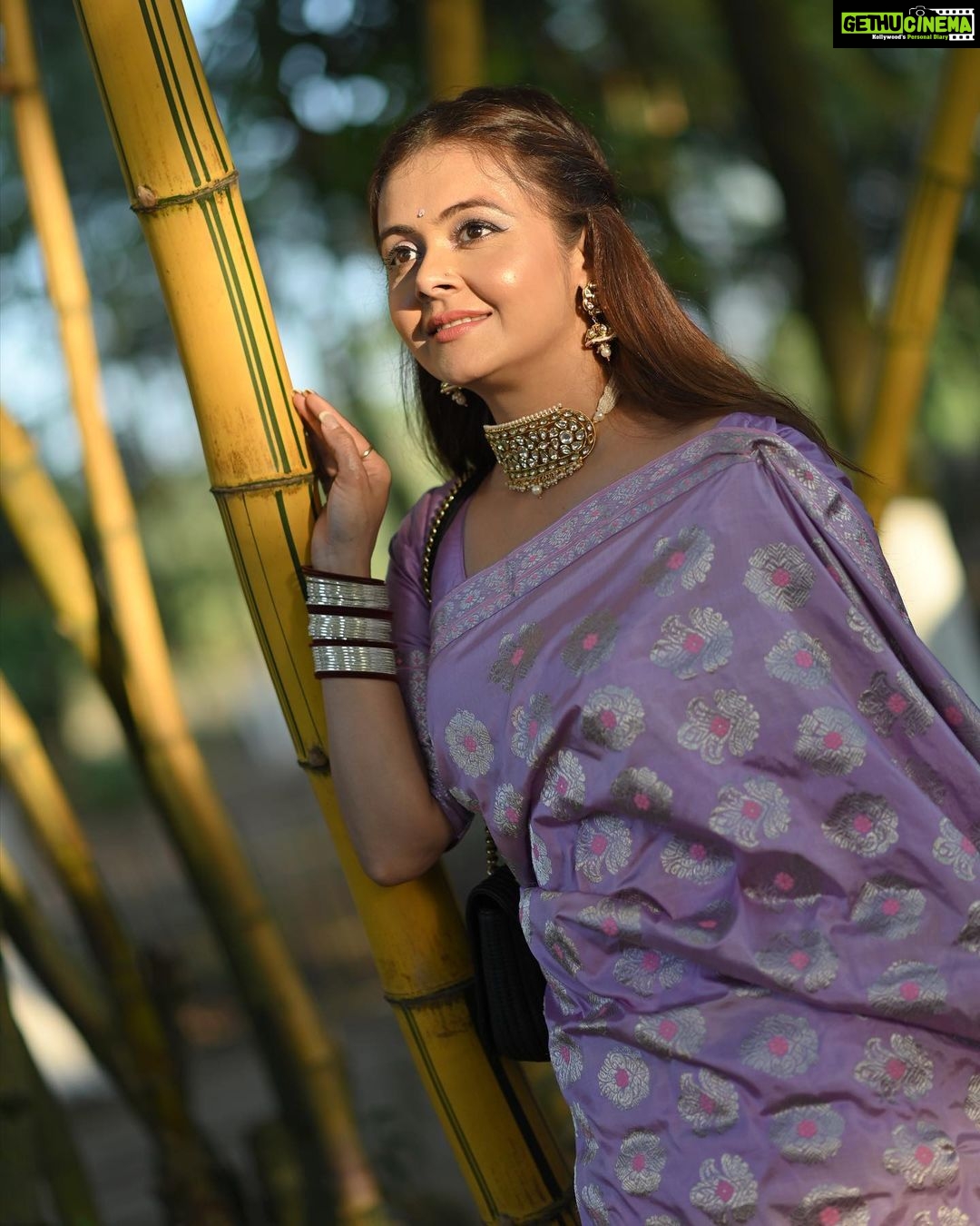 Devoleena Bhattacharjee Instagram - 💜 . . #devoleena #sunshine #blissful Guwahati, Assam