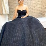 Devoleena Bhattacharjee Instagram - 🖤 . . . Outfit : @mayacultureofficial Jewellery : @chic_therapy_ Fashion PR & Stylist : @dinky_nirh Make up @ganeshneman29