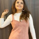 Devoleena Bhattacharjee Instagram - 🌸 . . Suede dress by @paradizehouse Top by @tees_nd_more