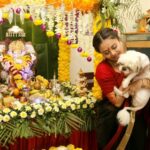 Devoleena Bhattacharjee Instagram - #throwback #ganpati2019 @angel_bhattacharjee ❤️🥰