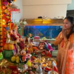 Devoleena Bhattacharjee Instagram - Ganpati bappa morya🌸🙏🏻😇 . . . #ganpati2020 #ganpatibappamorya