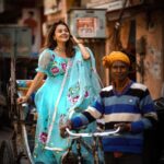 Devoleena Bhattacharjee Instagram - Banaras ki Galliyan 🥰🥰 . . . Wearing @aachho PR - @dinky_nirh #devoleena #varanasi #varanasidiaries #celebratinglife #destination #kashivishwanath #lovevaranasi #banaraskigalliyan Varanasi - Kashi - Banaras