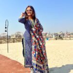 Devoleena Bhattacharjee Instagram - Breathe, see ,listen , feel what’s around. 🕉️ @niraantentcityvaranasi Wearing @jaipuriadaah PR - @purvabansal5 . . #devoleena #varanasi #harhargange #destination #shambho #kashivishwanath #travel #gangariver #majestic Niraan Tent City Varanasi