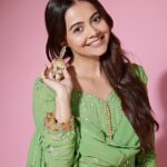 Devoleena Bhattacharjee Instagram - I can’t help falling in love with you ☘️ . . #devoleena #eidoutfit #happyday Mumbai, Maharashtra