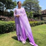 Devoleena Bhattacharjee Instagram - Yoon Shabnami…..💜 . . . Outfit by @by_zebax #devoleena #devoleenabhattcharjee #liveandletlive Mumbai, Maharashtra