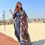 Devoleena Bhattacharjee Instagram - Breathe, see ,listen , feel what’s around. 🕉️ @niraantentcityvaranasi Wearing @jaipuriadaah PR - @purvabansal5 . . #devoleena #varanasi #harhargange #destination #shambho #kashivishwanath #travel #gangariver #majestic Niraan Tent City Varanasi