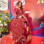 Devoleena Bhattacharjee Instagram - You can take on the world in a Red Saree. ❤️ . . . #devoleena #indonesia #sareelove #aunthentic #indian #antv #redlove
