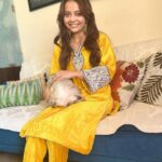 Devoleena Bhattacharjee Instagram - 🌻 @angel_bhattacharjee . . . Outfit - @kashmiri_pehnava