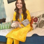 Devoleena Bhattacharjee Instagram - 🌻 @angel_bhattacharjee . . . Outfit - @kashmiri_pehnava