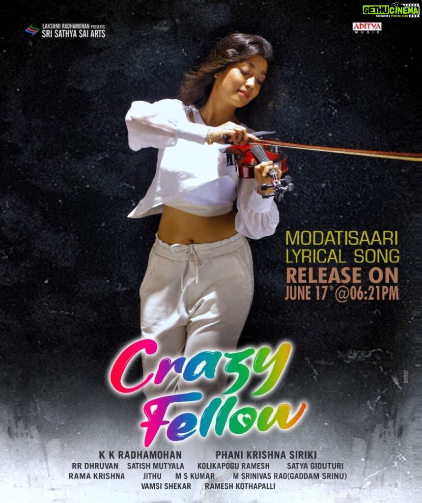 Digangana Suryavanshi Instagram - #ModatiSaari ❤️❤️❤️ lyrical video from #CrazyFellow releasing on June 17th at 6:21pm @aadipudipeddi @srisathyasaiarts @sirikiphanikrishna @mirnaaofficial @raghurammusic @adityamusicindia @satishmutyala435 @satyagiduturi @ursvamsishekar