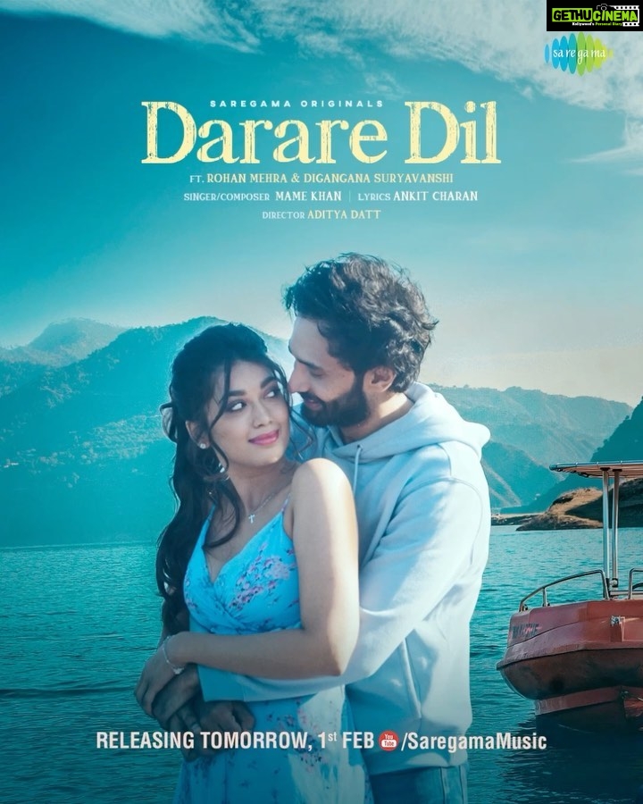 Digangana Suryavanshi Instagram - A story of love, passion and insecurity 💔 Just 1 day to go, releasing on 1st Feb..#DarareDil @saregama_official @diganganasuryavanshi @rohanmehra @mame_khan @aditya_datt #Saregama #ComingSoon