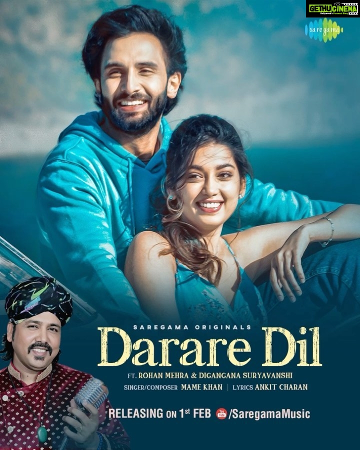 Digangana Suryavanshi Instagram - Feel the emotions of a broken heart with #DarareDil 💔 Stay Tuned for 1st Feb. @saregama_official @rohanmehra @mame_khan @aditya_datt #Saregama #ComingSoon