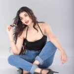 Digangana Suryavanshi Instagram - ❤️ Style partner: @styling.your.soul Photographer: @sumitsenphotography Makeup: @makeupby_sushmagohil Crop top by: @labelbyleena Studio: @magicalpxstudio