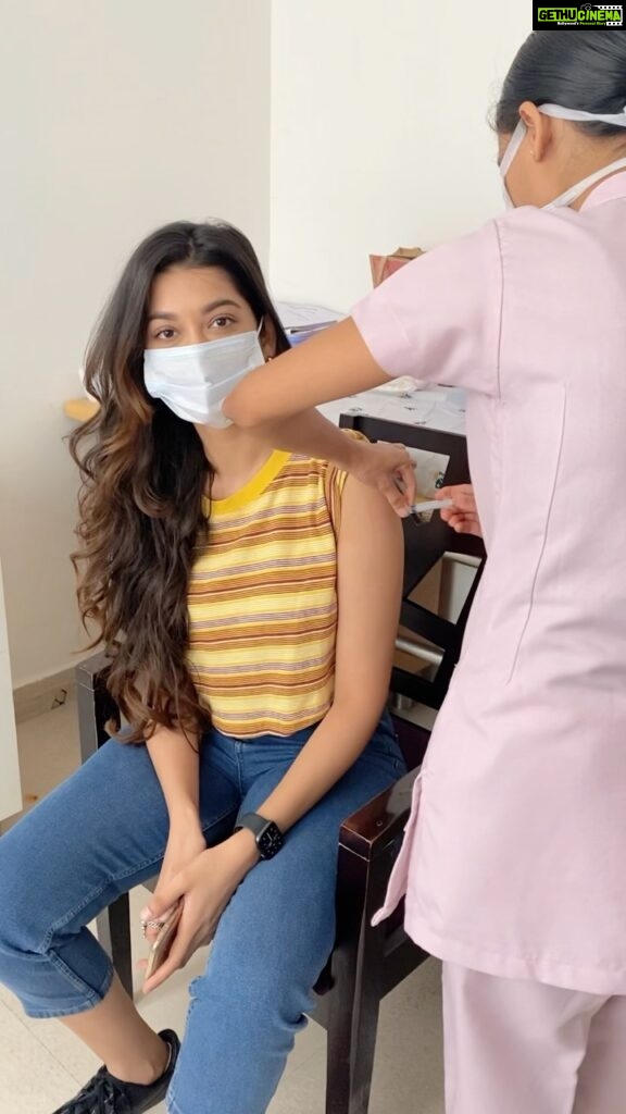 Digangana Suryavanshi Instagram - Vaccinated ✌🏻