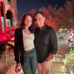 Dipannita Sharma Instagram - Reindeer lighting up the night skies , my drink of the trip ( ginger cinnamon latte ) , the laze daze mornings at breakfast … random favourite moments ♥️ @dilsheratwal #holidays #rasalkhaimah #uae #us #lamhe