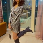 Dipannita Sharma Instagram - In the moment … @house_of_nm this outfit will always be so special ♥️ #thankful #dancelover #sustainablefashion Image courtesy : @damini_73 😘 Dubai, UAE