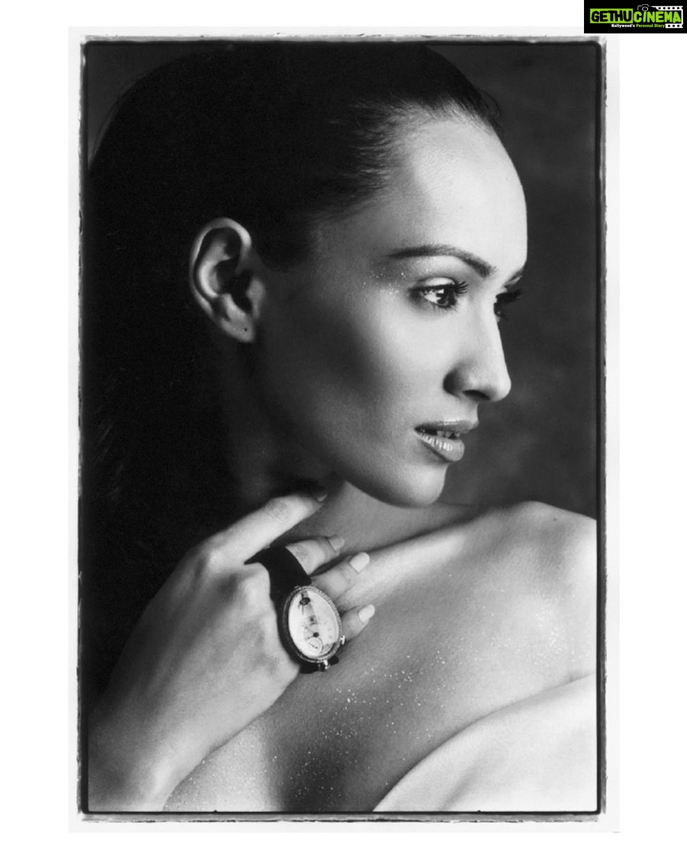 Dipannita Sharma Instagram - Stock Image from a worldwide campaign for a watch brand that I was the face of … Throwback 🖤 Shot by : @farrokhchothia Styled by : @wendellrodricks ( we miss you ) HMU : @urbanchokra #throwbackthursday #breguet #paris #blackandwhite