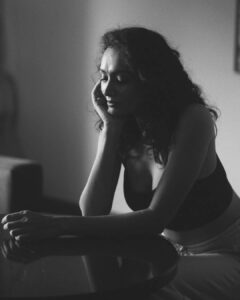 Dipannita Sharma Instagram - With Amazing @dipannitasharma
HMU - @akankshagg
.
.
.
#portrait #blackandwhite #india