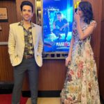 Dipannita Sharma Instagram - The trailer of #Maarich has crossed 10million + views ! Have you watched it yet … moments from the trailer launch with some of the people I absolutely adore … 🤍 Happy happppppyyyyy birthday @tusshark89 ! What super news on your special day !!! More power … #moments #memories #9thdecember Styled by : @jignasa_ Outfit : @geishadesigns Earrings : @elysianoworld