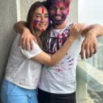Disha Parmar Instagram - Happy Holi from Me and my baby and my family to you , your babies and your family ❤️❤️🥳🥳