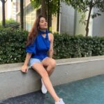 Disha Parmar Instagram - Just Double Tap 🤣💙 Top : @shop.bythebay