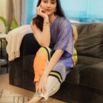 Disha Parmar Instagram - Serial Chiller! 🍭 Outfit @wendellrodricks @wendellrodrodrickslabel Earring : @blingthingstore Styling @stylebysaachivj Team @sanzimehta777